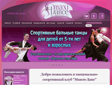Tablet Screenshot of maxi-dance.org